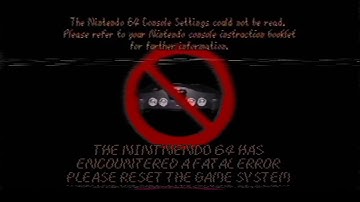 Rare Nintendo 64 Error Screen (1996)