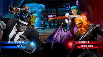 ROCKET RACCOON & HULK VS GAMORA & GHOST RIDER - Marvel vs Capcom Infinite Characters Unlock