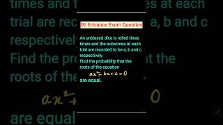 ISI Entrance Question on Probability #isimaths #problemsolving #probability #joyfullearning