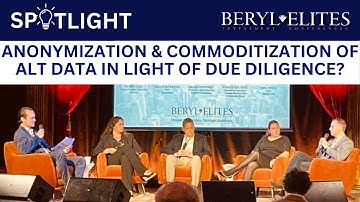 𝐄𝐃𝐔 𝐒𝐞𝐫𝐢𝐞𝐬 💡 The Anonymization and Commoditization of Alternative Data in Light of Due Diligence?
