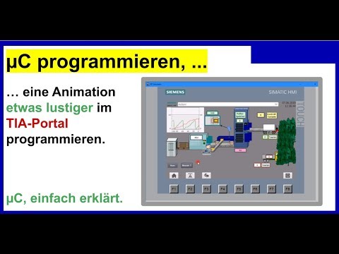 Lustige HMI-Animation einer Industrie-Anlage mit dem Siemens TIA-Portal.