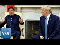 US President Donald Trump and Pakistan's PM Imran Khan On Kashmir at Bilateral Meeting