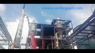 Installation of the Crystallizer in the ZLD Evaporation Plant, Sanfeng Tech