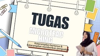 Tugas 1a Keterampilan Bertanya dan keterampilan memberikan penguatan