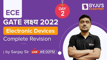 GATE लक्ष्य 2022🏆 | ECE || Electronic Devices || MOS Capacitor | Sanjay Sir