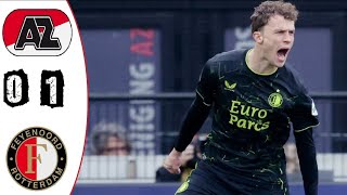 AZ Alkmaar vs Feyenoord 0:1 Samenvatting - All Goals-Results Extended Highlights 2024