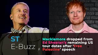 Macklemore dropped from Ed Sheeran’s remaining US tour dates after ‘Free Palestine’ speech screenshot 1