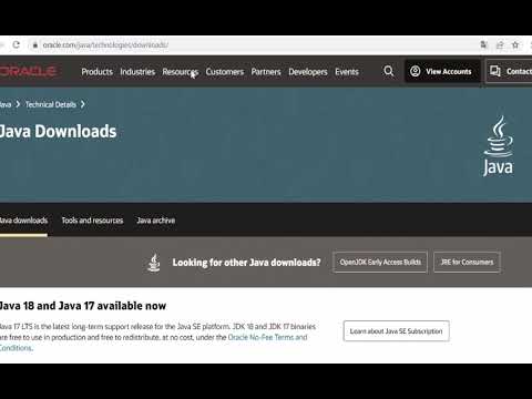 แนะนำเทคโนโลยี Java - download jdk