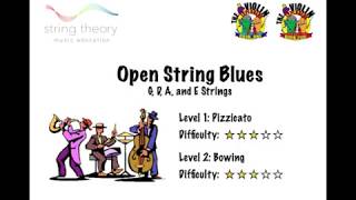 Open String Blues - G D A and E Strings on the Violin