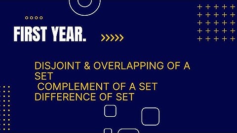 "Mastering Set Operations: Disjoint, Overlapping, Complement, and Difference Sets Explained"