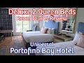 Universal Lowes Portofino Bay Room Tour And Review. Deluxe 2 Queen Beds Room.