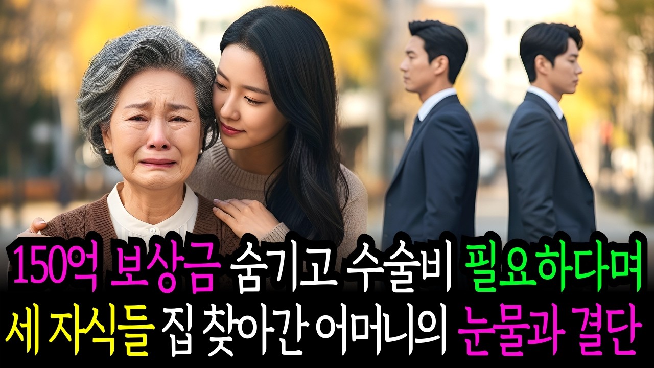 150억 토지 보상금 숨기고, 세 자식들 집에 찾아간 어머니의 눈물과 결단 |  오디오북 | 사이다사연 | 가족갈등 |