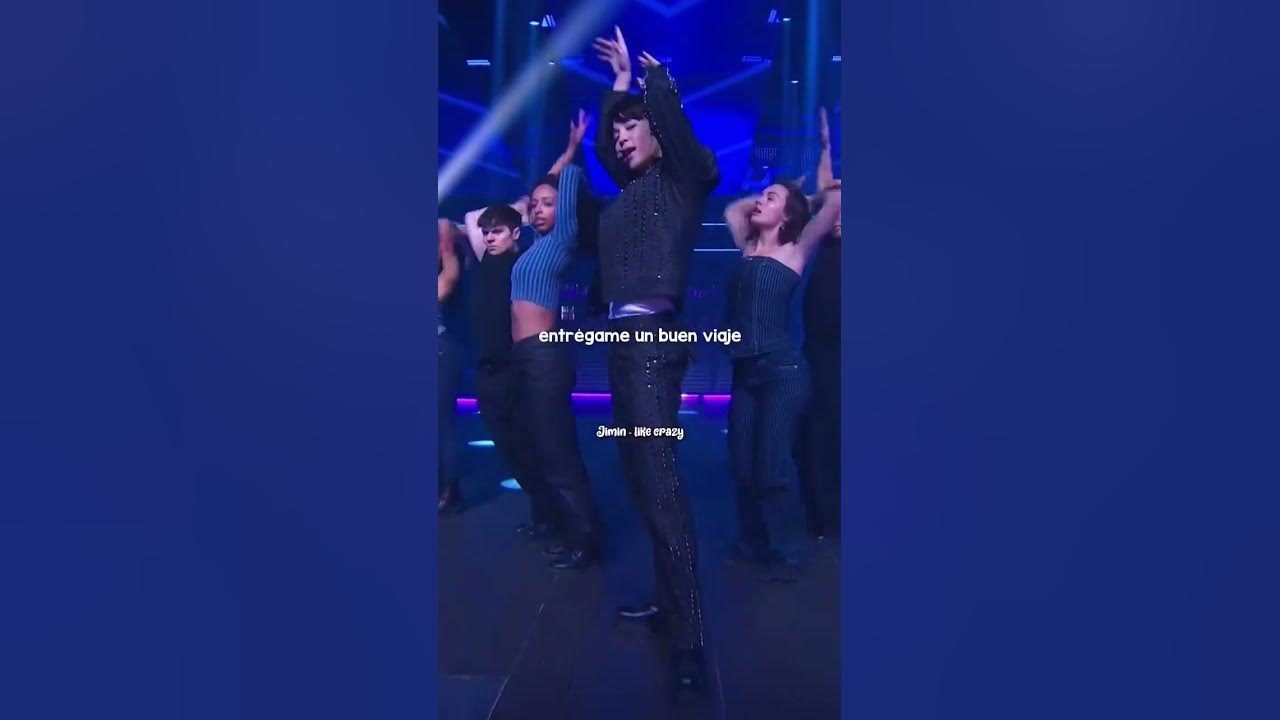 jimin - like crazy in the tonight Show jimmy fallon #jimin #likecrazy #lyricvideo