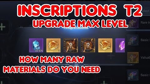 MU Origin 3 Inscriptions T2 level Upgrade