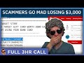 Scammers Go Mad Losing $3K In Gift Cards (Full Call)