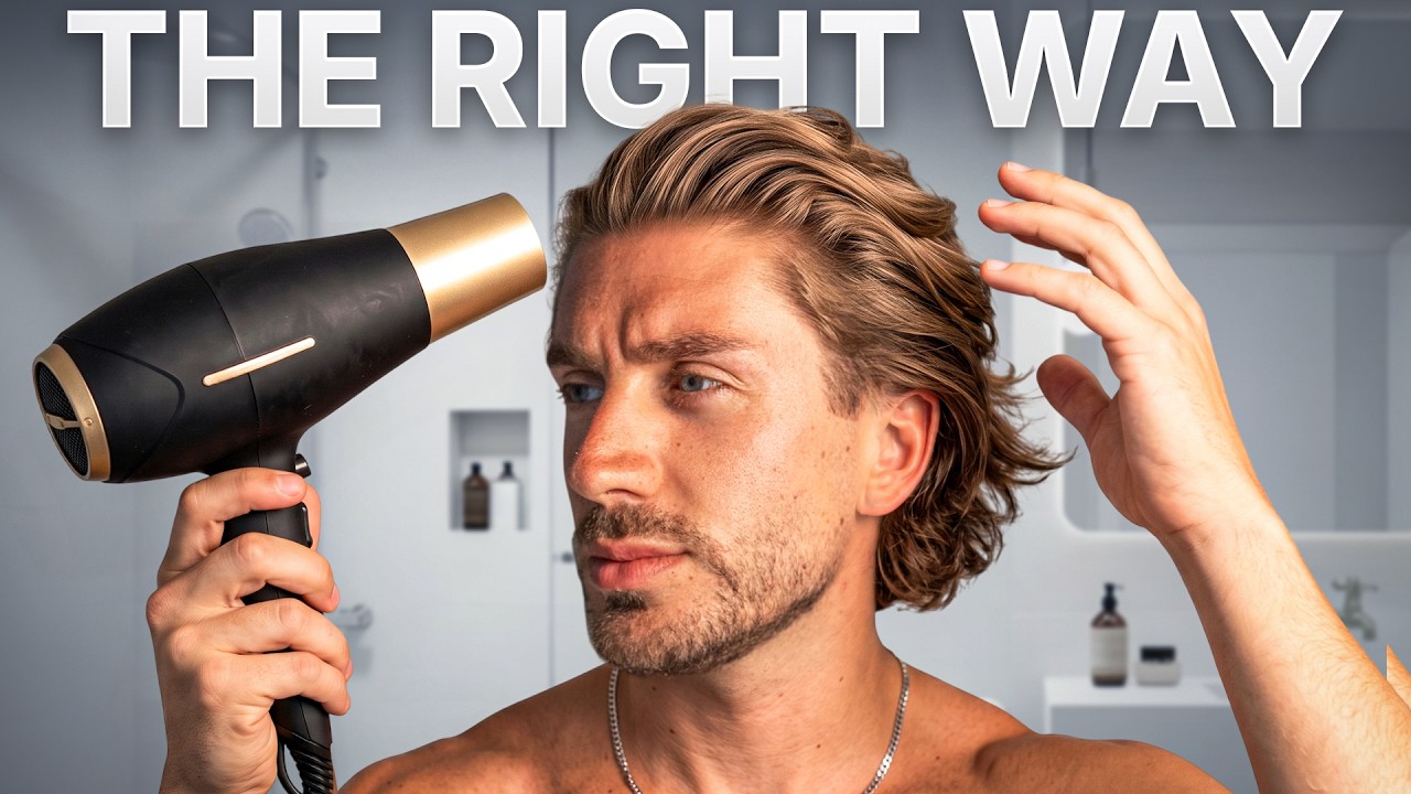 How to use a hairdryer for mens hair