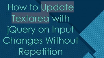 How to Update Textarea with jQuery on Input Changes Without Repetition