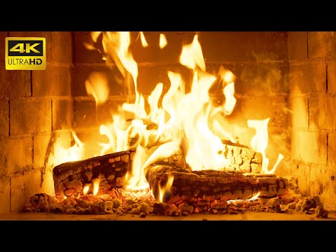 Fireplace 10 Hours Relaxing Virtual Fireplace With Crackling Fire Sounds In 4K Uhd