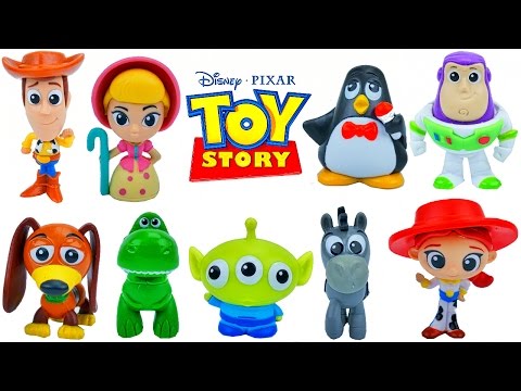 New 2017 Toy Story Minis Toys Collection Buzz Lightyear Woody Jessie Ham Bullseye Buttercup Wheezy