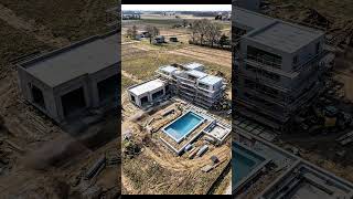 From Dirt to Luxury: 12-Month Modern Mansion Build Time-lapse 🏗️🏠 #shorts #construction #dreamhome