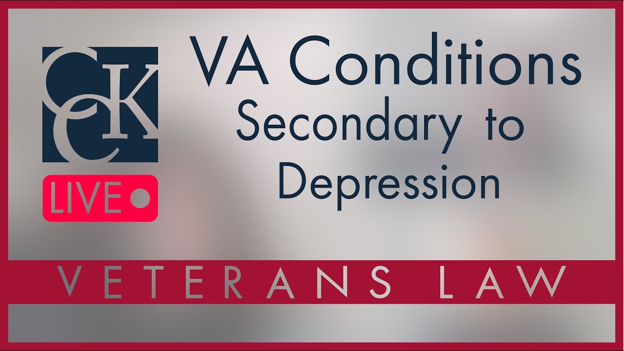 VA Secondary Conditions to Depression and How They're Rated YouTube