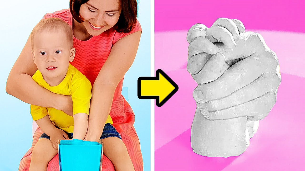 How to cast anything you want. Baby Hand Casting idea