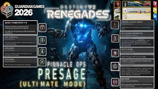 Destiny 2 ※ Renegades ※ Guardian Games 2026 Event: Pinnacle Ops ※   Presage (Ultimate Mode)