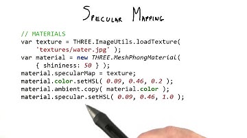 Specular Mapping - Interactive 3D Graphics
