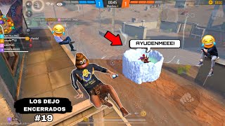 Encerrando a jugadores con PAREDES en FREE FIRE #19