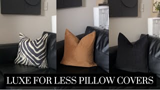 HOUSE TO HOME | BUDGET FRIENDLY FALL PILLOW COVERS| CB2 VS AMAZON DUPES | LUXE LOOK FOR LESS
