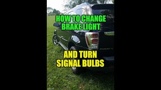 CHANGING BRAKE LIGHT / TURN SIGNAL BULBS