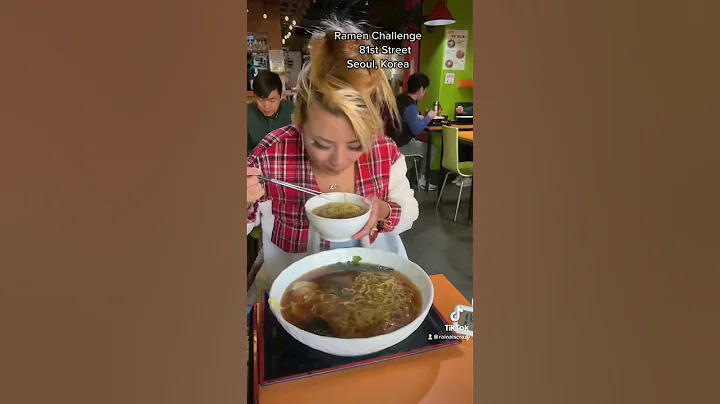 Ramen  Challenge at 81st Street in Seoul, Korea #r...