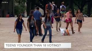 Teens younger than 18 voting?