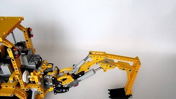LEGO 8455 Full P/F Backhoe Loader #6