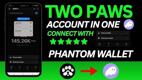 How to connect two Paws account with Solana wallet | How to connect wallet with Paws | Phantom Paws