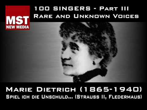 Part III: Rare and unknown voices - MARIE DIETRICH