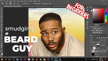 Smudge Painting Photoshop Beard tutorial for beginners
