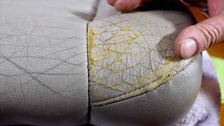 How To Correctly Repair Damaged & Cracked Car Leather Seats screenshot 4