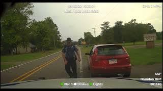 Arkansas State Police Traffic Stop, Passenger Takes Off