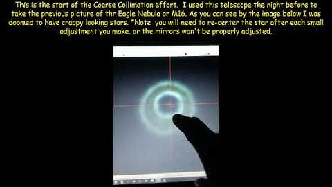 Celestron C8 SCT Collimation Using Hubble Artificial Star 50 micron