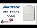 AIRSTAGE VRF ERROR CODE E00 [ ENGLISH ]