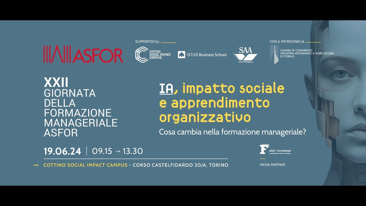 XXII Giornata della Formazione Manageriale ASFOR 19.06.2024 - YouTube