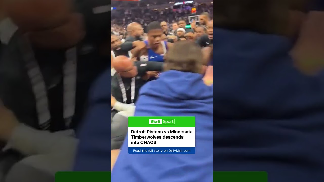 Detroit Pistons vs Minnesota Timberwolves descended into CHAOS 😱 🏀 