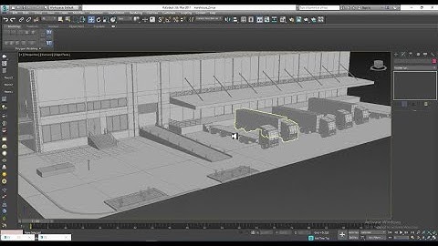3Dsmax Tutorials, Learn 3D Modeling, Texturing & Lighting an Exterior WareHouse in 3dsmax (P6)