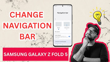 How To Change Navigation Bar on Samsung Galaxy Z Fold 5 | Customize Buttons & Gestures 2025 Tips!