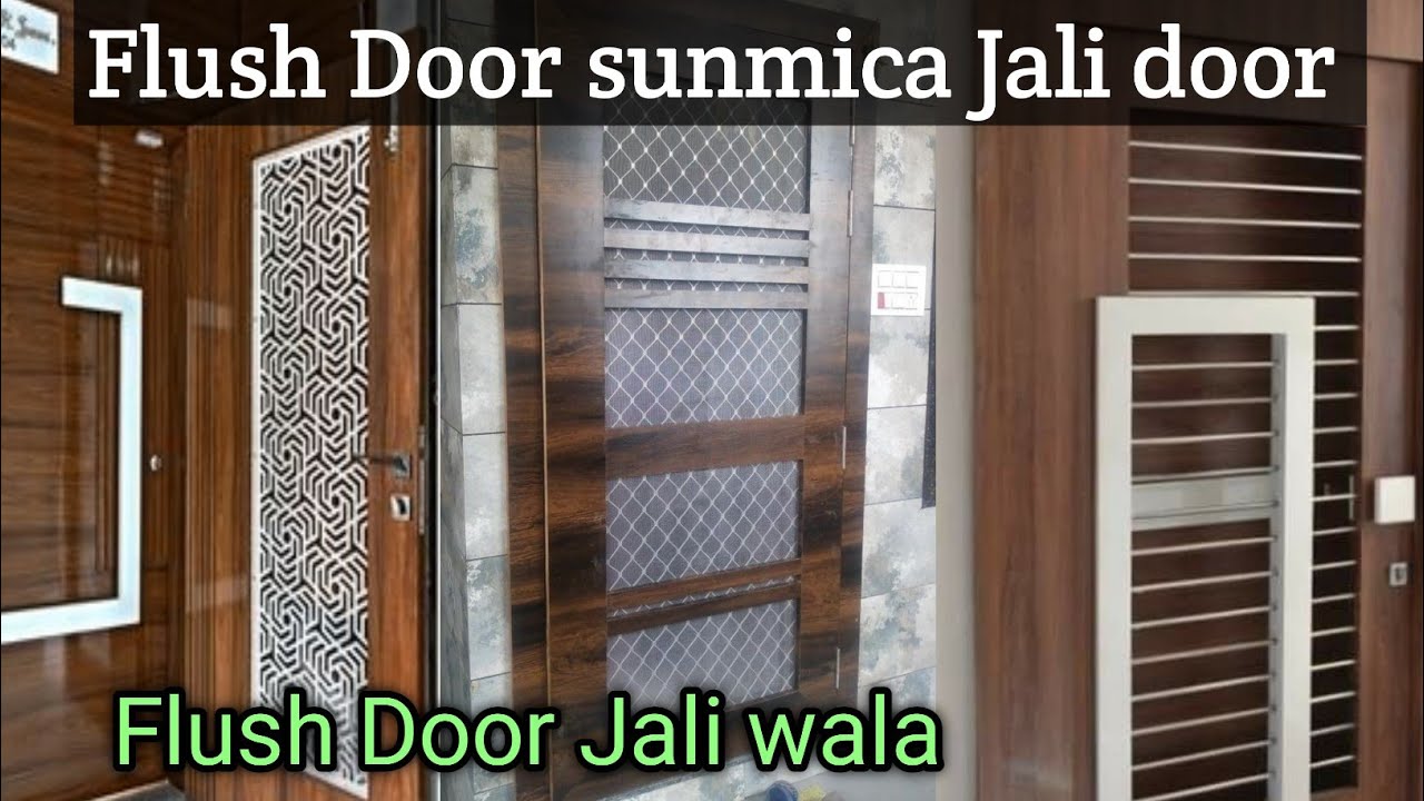Wooden flush door jali door design / New jali wala door design /jalii