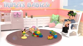 Dad and Triplets BABIES Daily Routine! (NEW UPDATE) | Roblox Bloxburg Roleplay