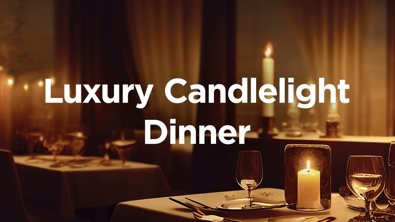 Luxury Candlelight Dinner  Exquisite Instrumental Beats   Enjoy your meal