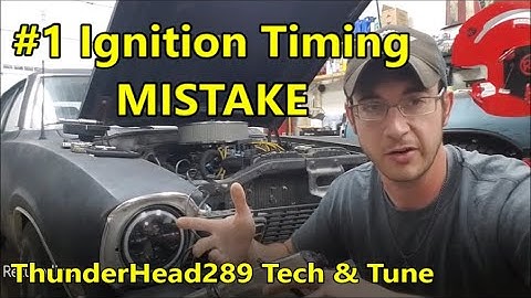 Ignition Timing First Step: Before you EVER Touch the Timing Light