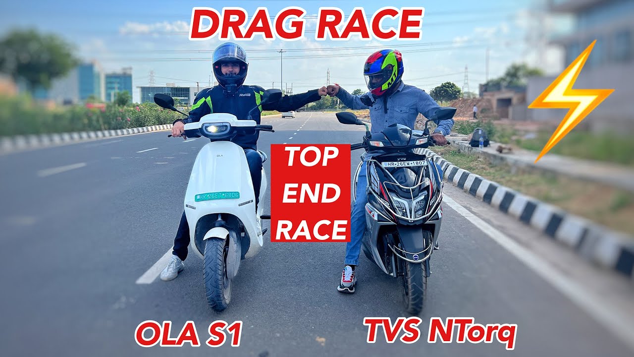 OLA S1 Pro VS TVS Ntorq 125cc Drag Race 😱 TOP END 🔥 Aayush ssm